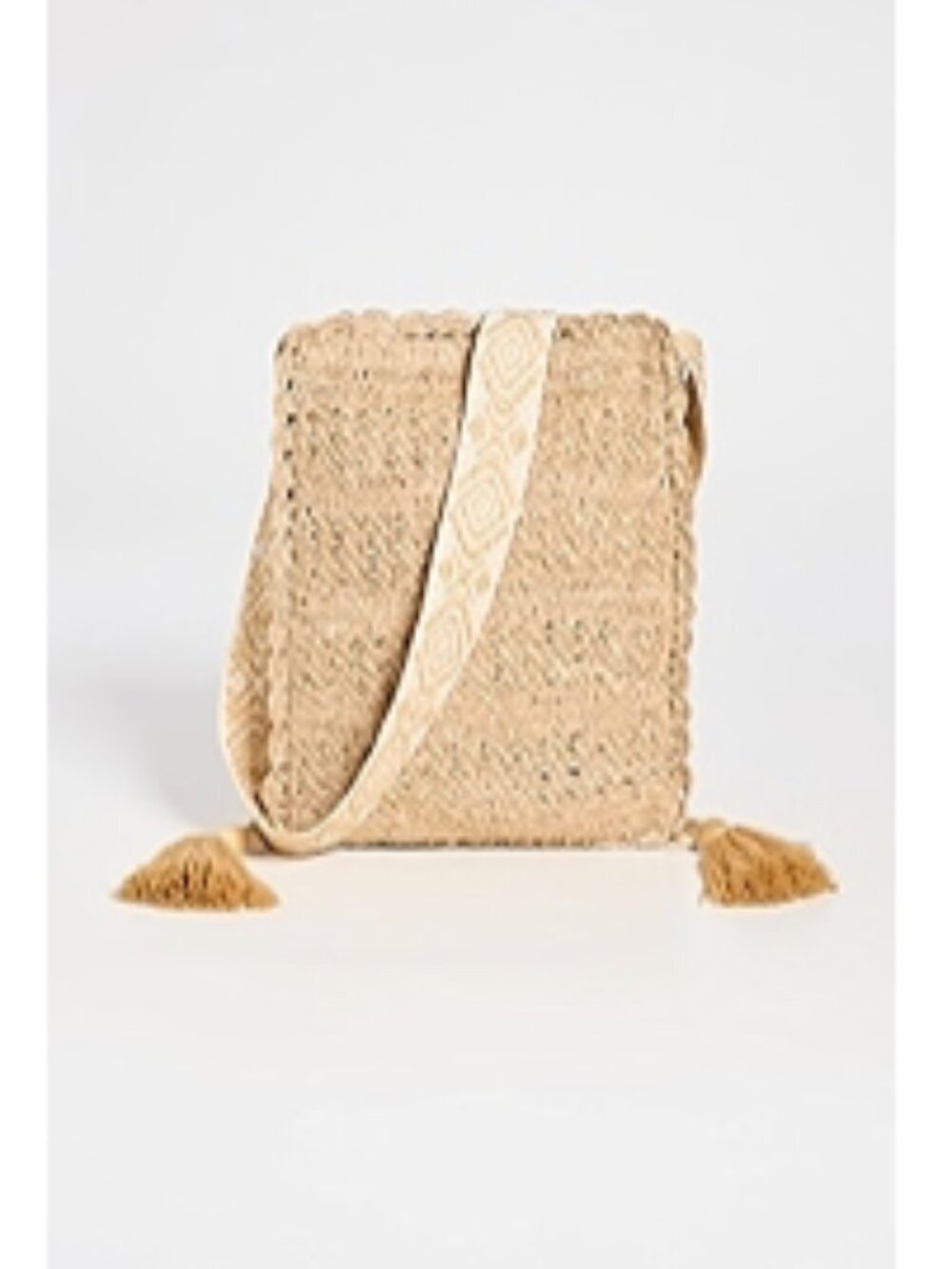 Vanessa Bruno Crochet Raffia Crossbody Bag